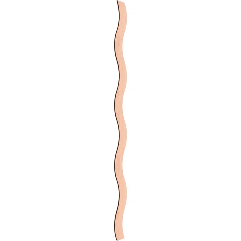 Ekena Millwork Brazos Adjustable Wood Decorative Slat Wall Panel Kit