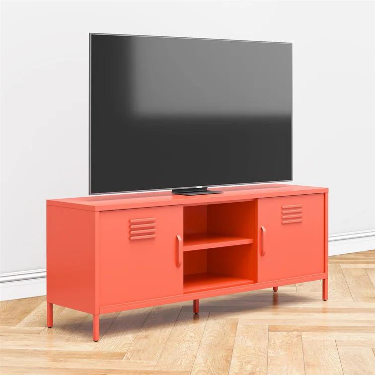 Novogratz Cache Metal Locker-Style TV Stand for TVs up to 65"