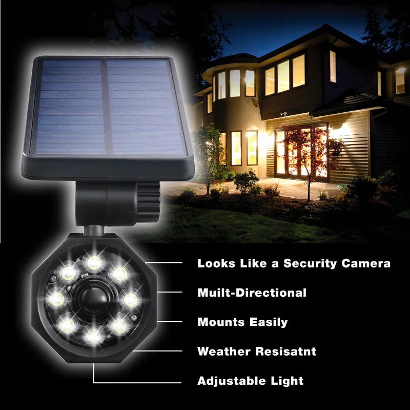 Bell + Howell LED Solar Powered Dusk to Dawn Outdoor Security Spotlight with Motion Sensor and Timer