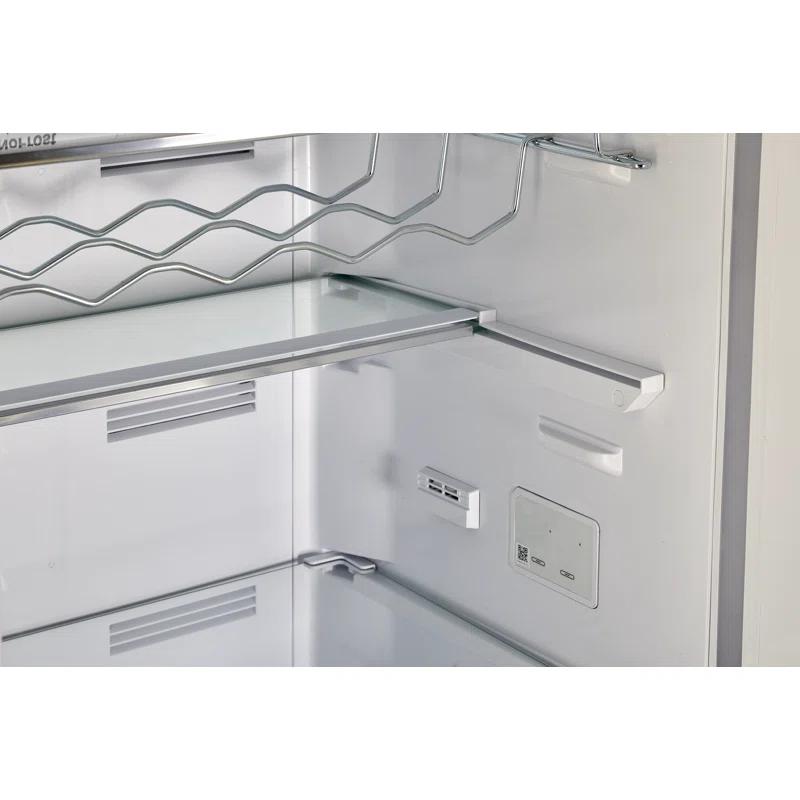 Unique Appliances Classic Retro 24 In 12 Cu.ft Bottom Mount Fridge Auto Defrost, Energy Star Certified, Counter Depth UGP-340L T AC