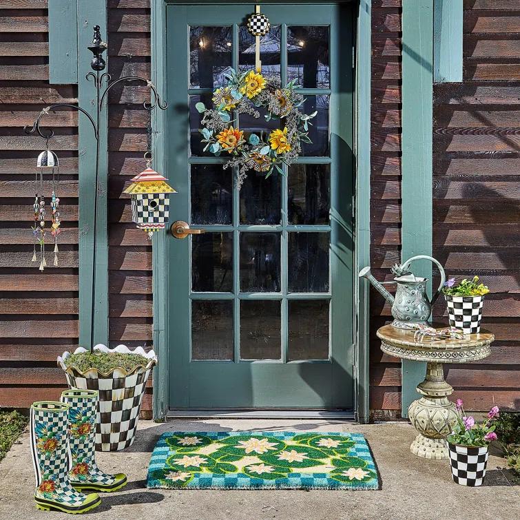 MacKenzie-Childs Courtly Check® Waste Bin
