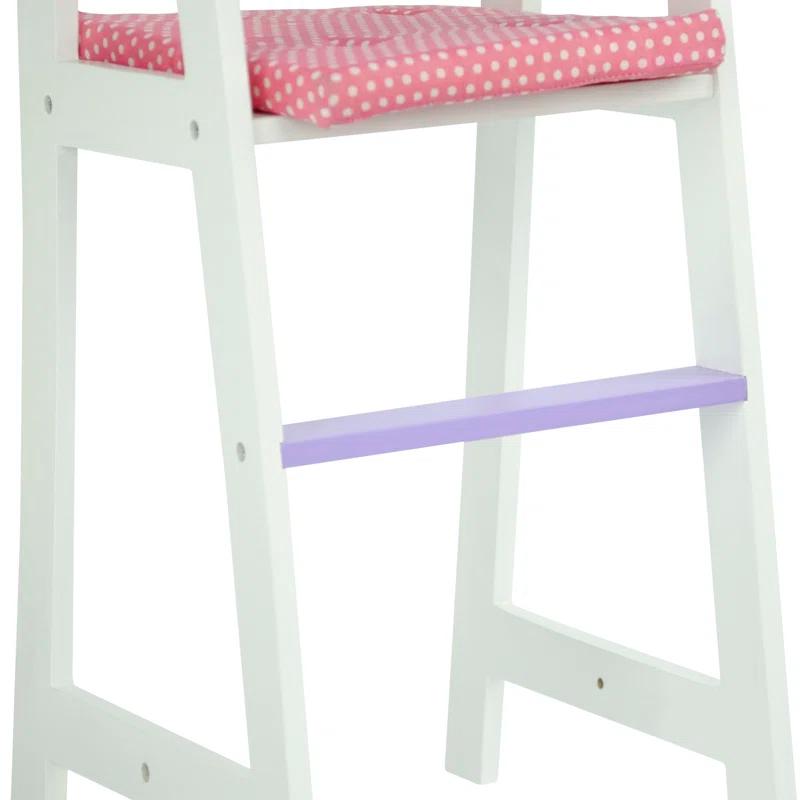 Teamson Kids Olivia's Little World Wooden Baby Doll High Chair