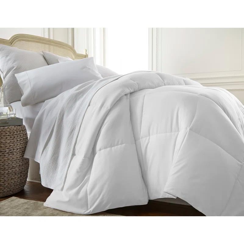 Twin White Down Alternative Microfiber Comforter Set