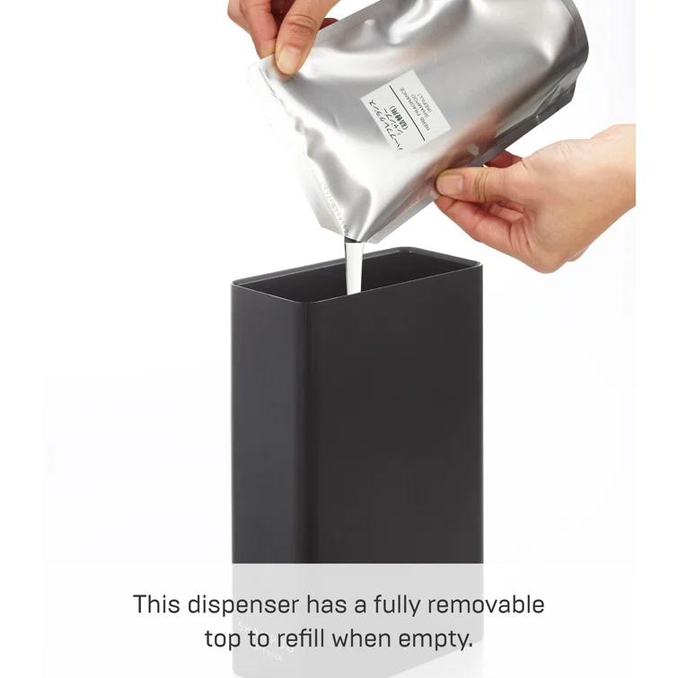 Yamazaki Home Yamazaki Home Dispenser, Contemporary Bottle Pump For Shower, 24 fluid oz., 700 ml