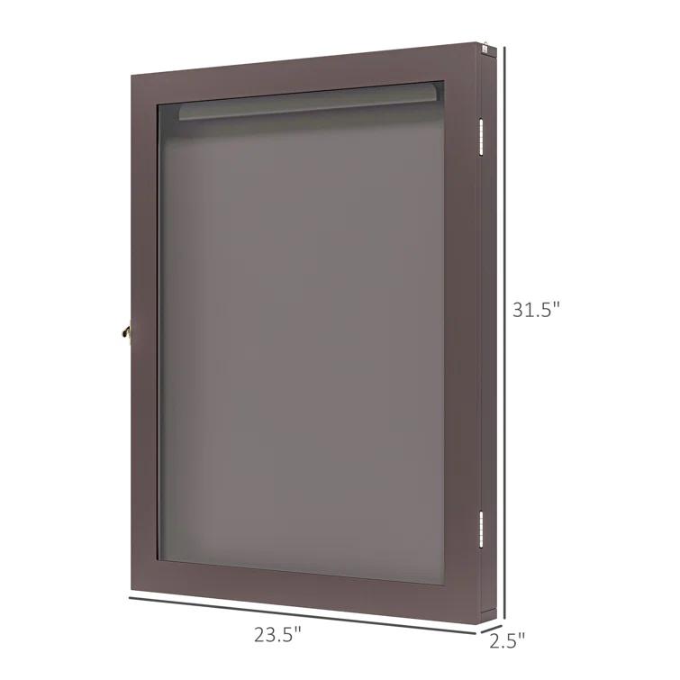 HomCom 2.5'' D Plastic/Acrylic Jersey Case | Wayfair