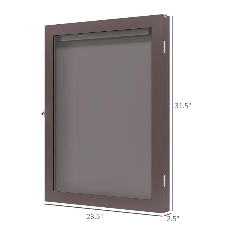 HomCom 2.5'' D Plastic/Acrylic Jersey Case | Wayfair