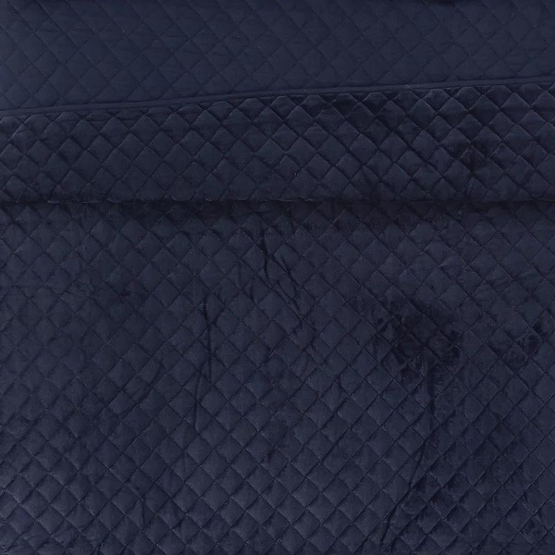 Royal Velvet Diamond Velvet Quilt Set