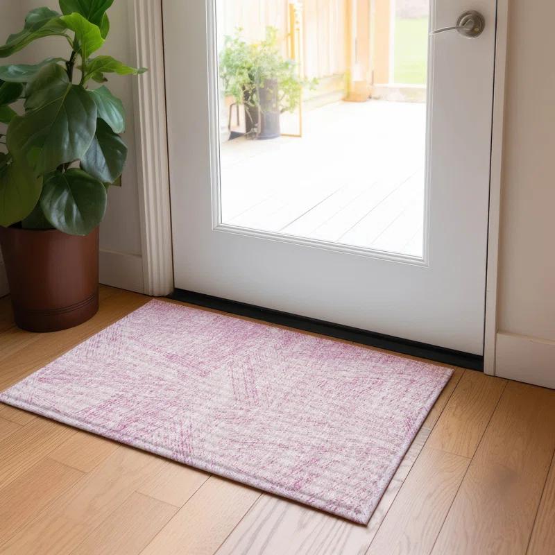Chayden ACN991 1'8" x 2'6" Machine Washable Gray Indoor/Outdoor Area Rug