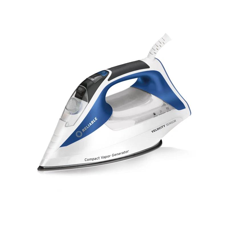 Reliable Corporation Reliable Velocity 1800W Home Steam Iron - Compact Vapor Generator Iron with Anodized Aluminum