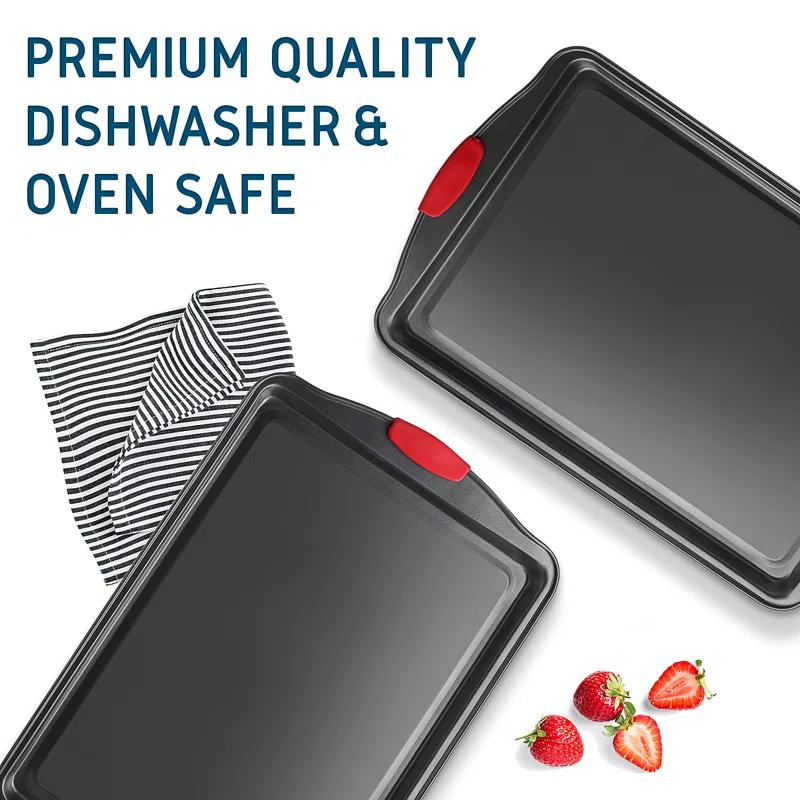 Joytable Non-Stick Carbon Steel 2 Piece Baking Sheet Set
