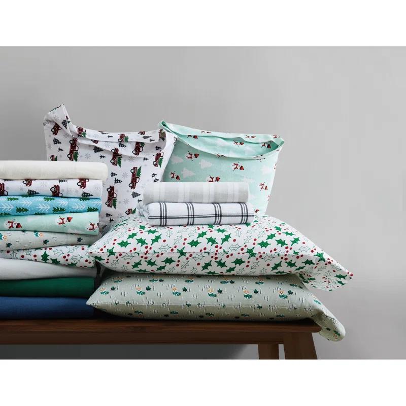 Truly Soft Traditional Cozy Flannel Sheet Set