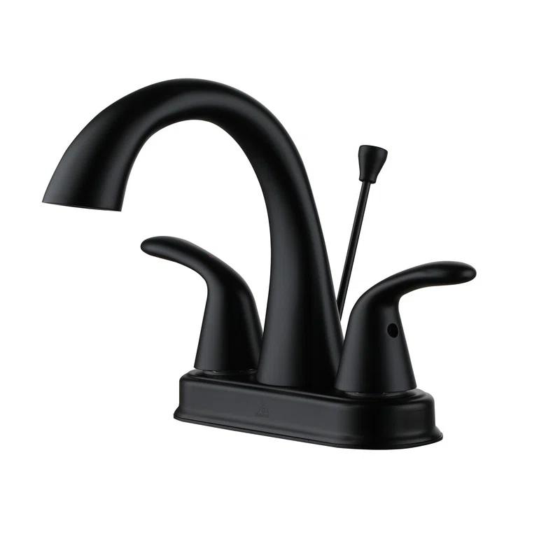 2 Handle Bathroom Faucet with Drain