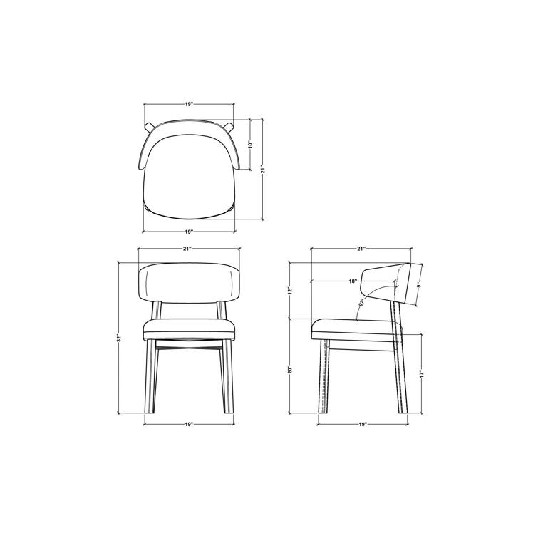 Pacey Upholstered Dining Chair (Set of 2)