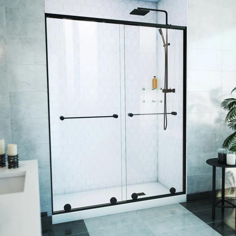 DreamLine Harmony 56 - 60 in. W x 58 in. H Semi-Frameless Tub Door with ClearMax™ Technology SDHA60W760VXX09