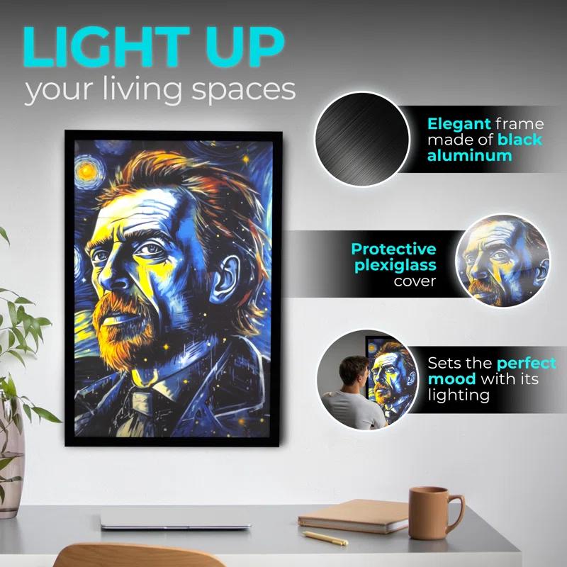 Nexaframe Nexaframe LED Backlit Movie Poster Frame - Snap - Black