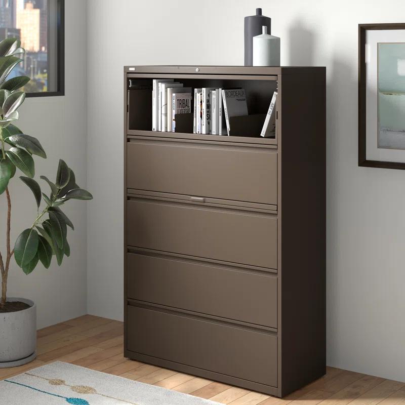 Lorell Fortress 44.5'' Wide 4 -Drawer File Cabinet