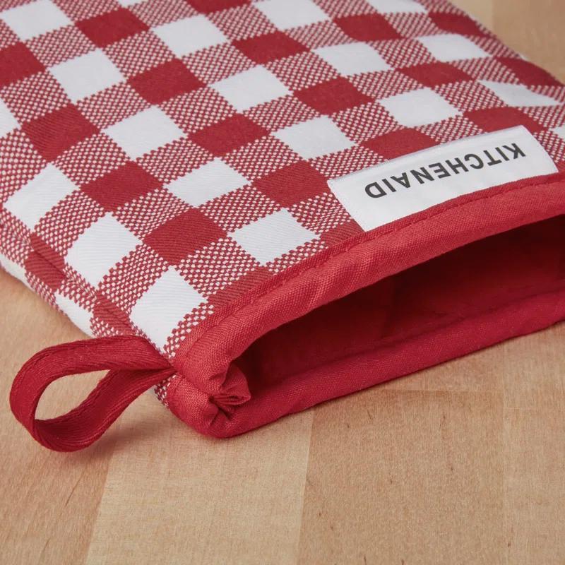 KitchenAid Gingham 2-Piece Oven Mitt