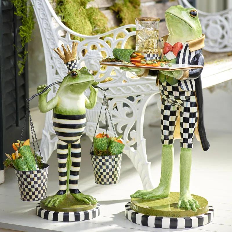 MacKenzie-Childs Fergal the Frog Butler Figurine/Sculpture