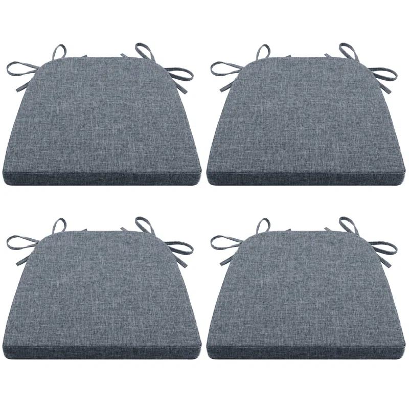 Indoor 1.5'' Dining Chair Chair Pad (Set of 4)