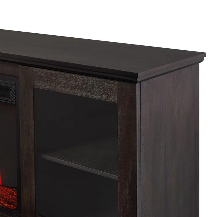 Real Flame Benjamin 81" Landscape TV Stand with Electric Fireplace by Real Flame