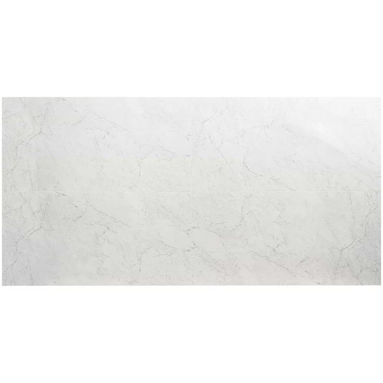 Bond Tile 24" x 47" Polished Marble Look Porcelain Floor and Wall Tile (15.5 Sq. Ft. / Case)
