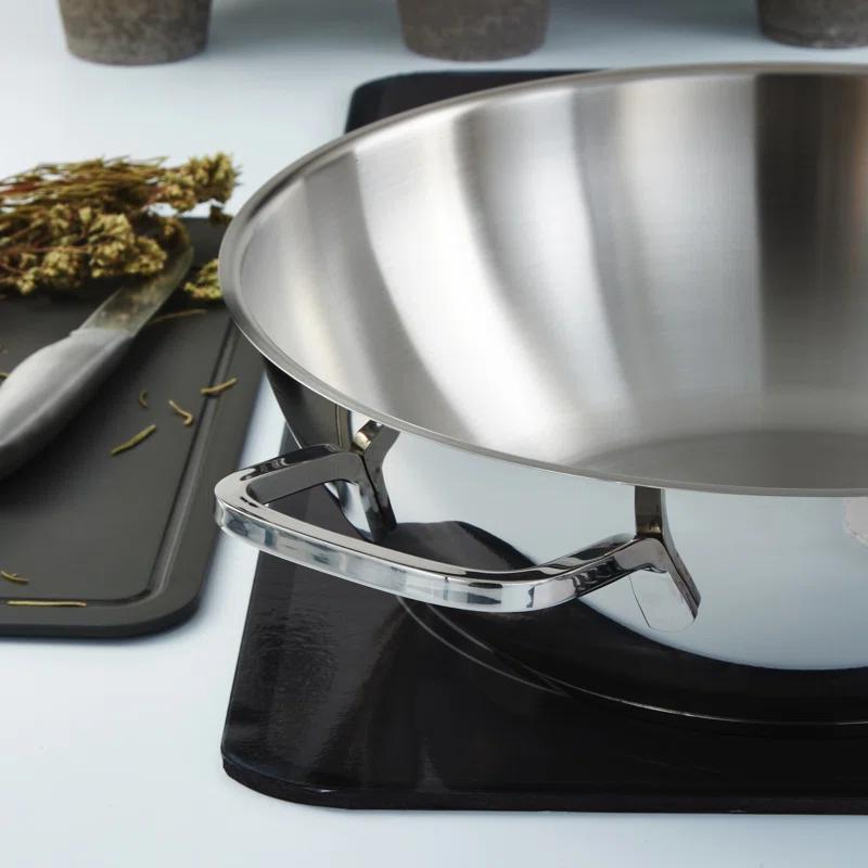 BergHOFF BergHOFF DiNA Helix Recycled 18/10 Stainless Steel 12" Wok 5.6qt.