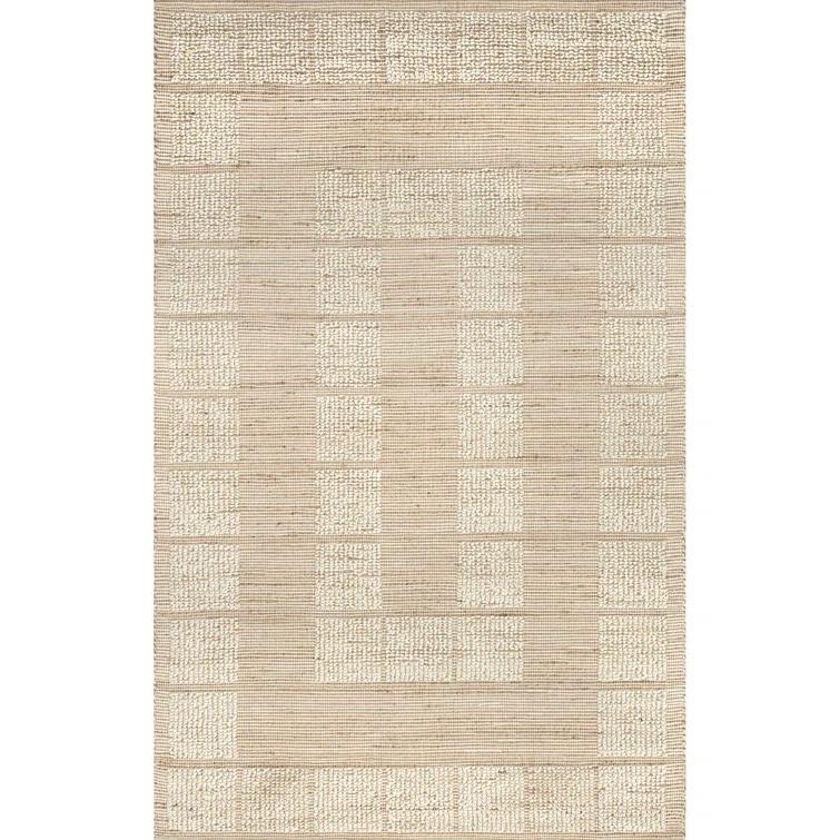 Latitude Run® Oden Textured Jute and Wool Area Rug | Wayfair