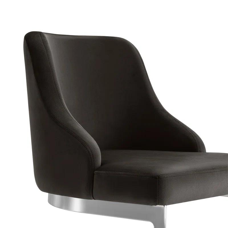 Orren Ellis Upholstered Bar Stool Upholstered Counter Stool with Metal Frame