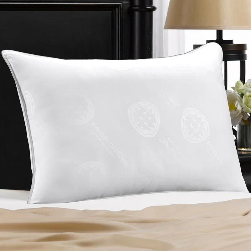 Ella Jayne Home MicronOne Allergen-Free White Down Pillow, Firm Density