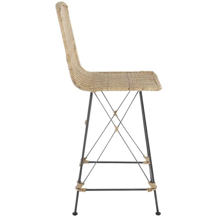 Dakota Fields Finlaggan Weaved Counter Stool (Set of 2)