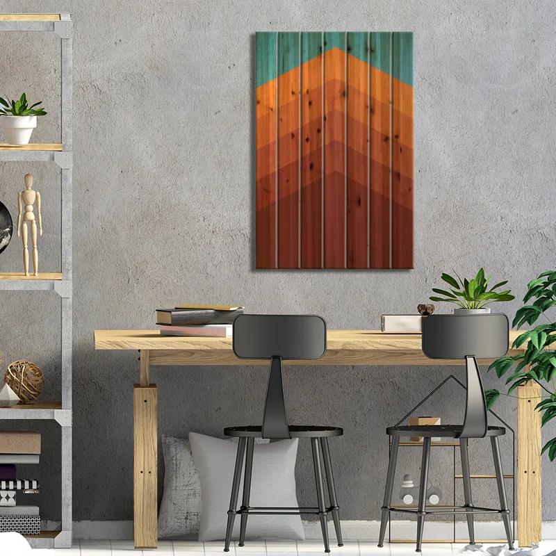 Corrigan Studio® Abstract Mountain Sunrise II On Wood by Jay Stanley Print