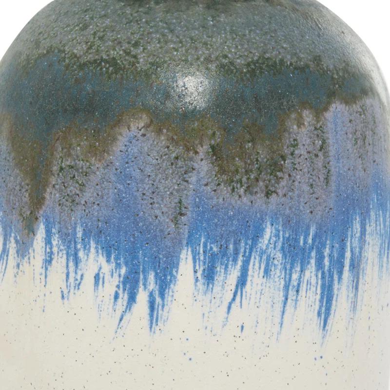 Novogratz White Ceramic Contemporary Vase, 13 X 6 X 6 | Wayfair