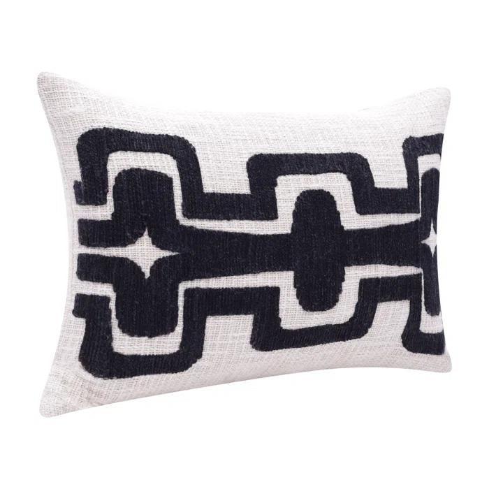 Stacy Garcia Home Geometric Handmade Cotton Wool Blend Decorative Throw Pillow