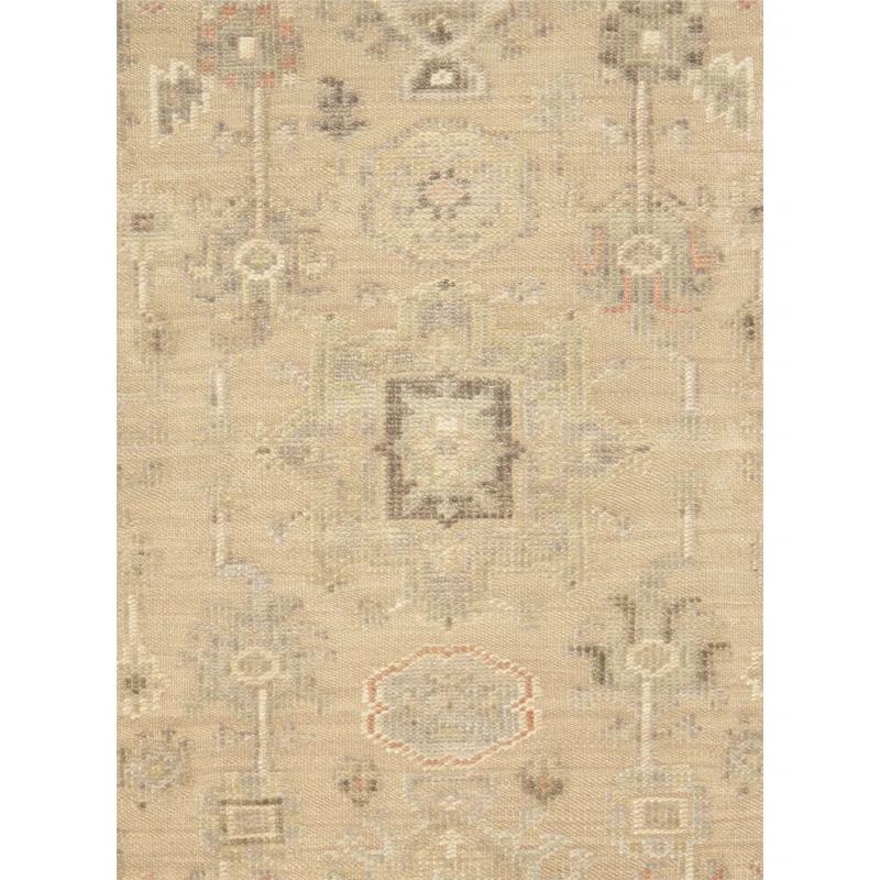 Pasargad Oushak Cream Wool Area Rug