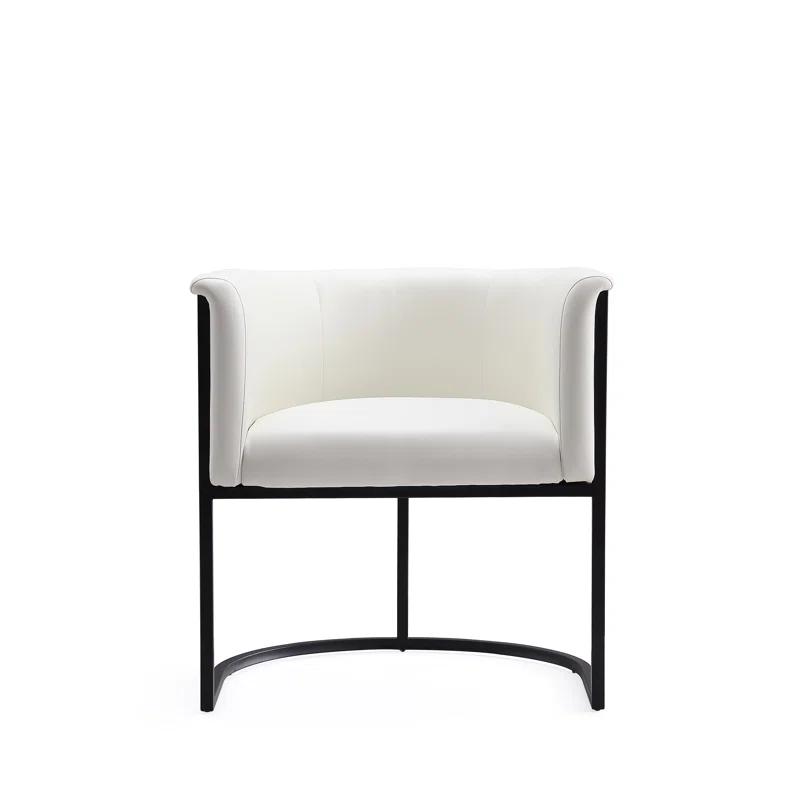 Virgil Faux Leather Upholstered Arm Chair