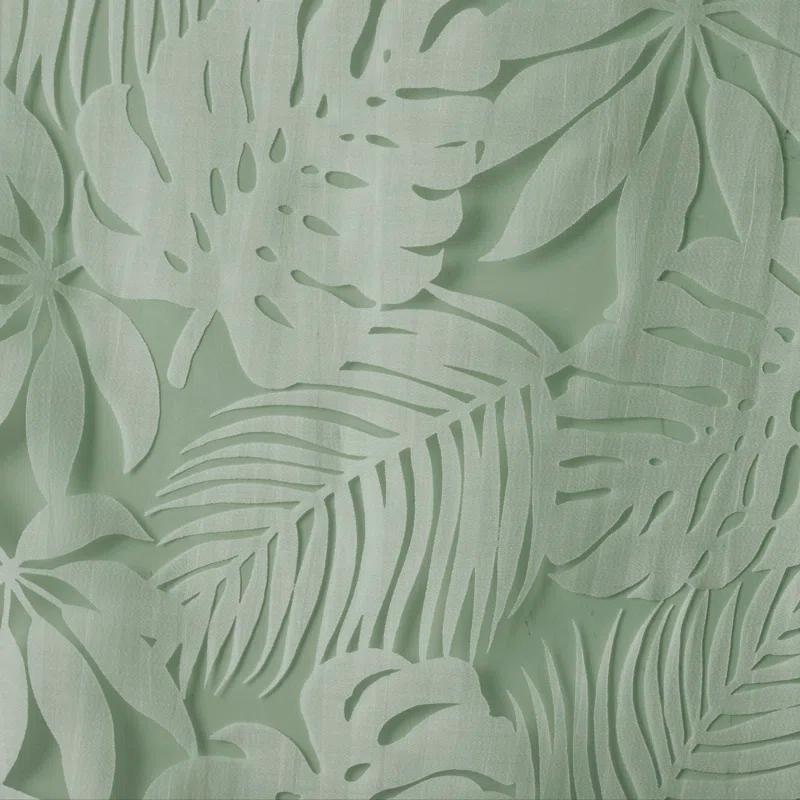 Madison Park Leilani Palm Leaf Burnout Window Sheer