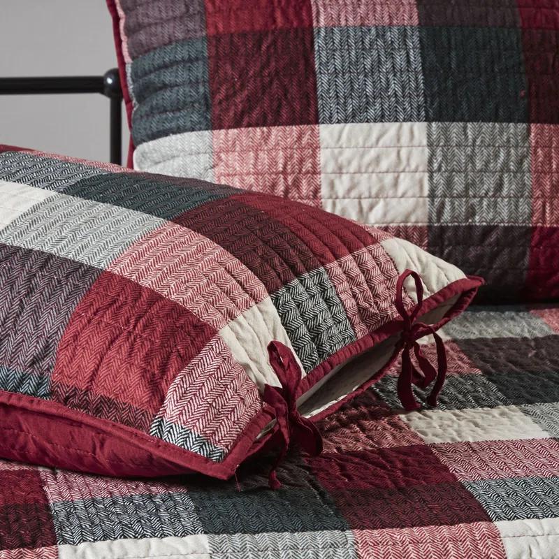 Madison Park Ridge 3 Piece Reversible Plaid Daybed Cover Set