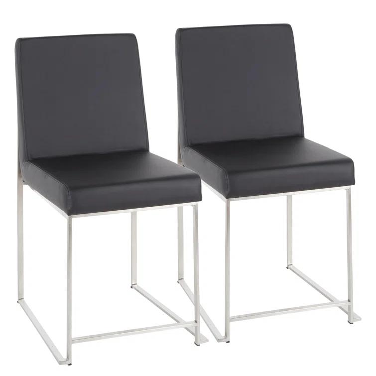 Willa Arlo™ Interiors Chuyen 19.25'' H Upholstered Metal Side Chair (Set of 2)