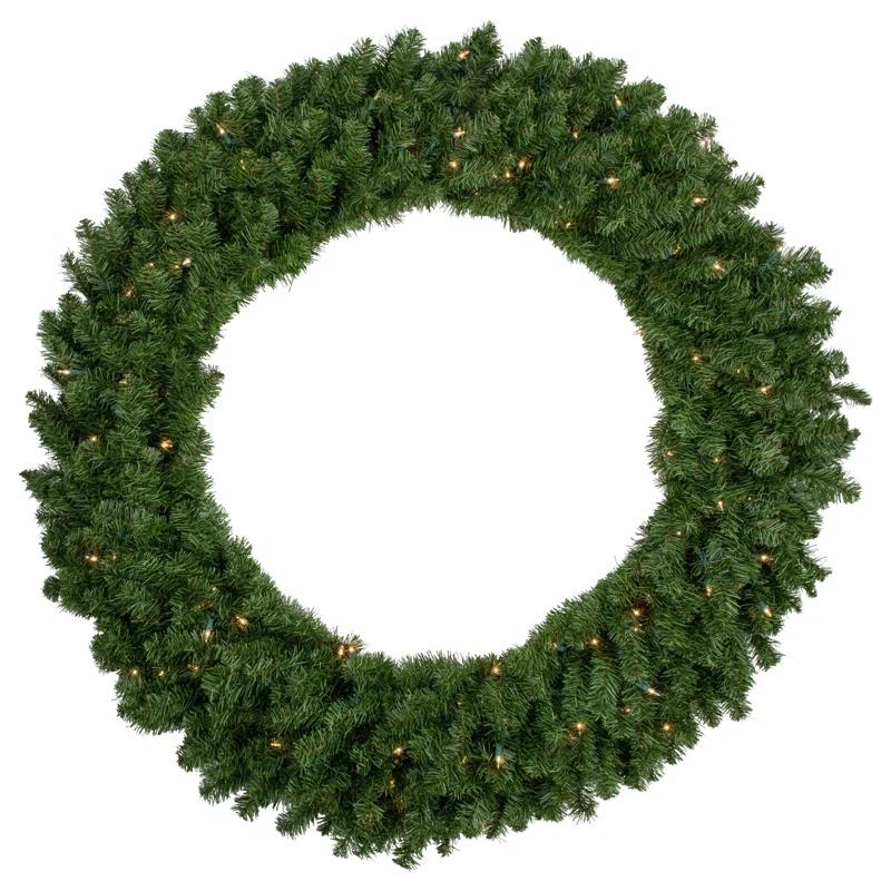 Northlight Seasonal Pre-Lit Canadian Pine Artificial Christmas Wreath - 48-Inch