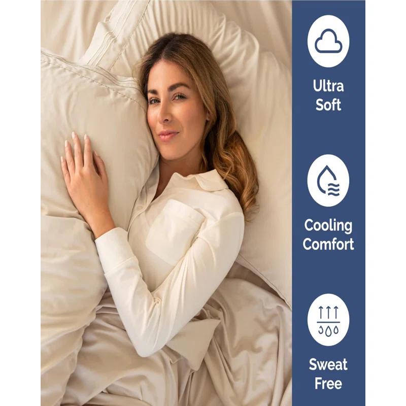 CGK Linens Extra Deep Pocket luxury Sheet Set - Solid Ultra Soft & Cooling Sheet Sets