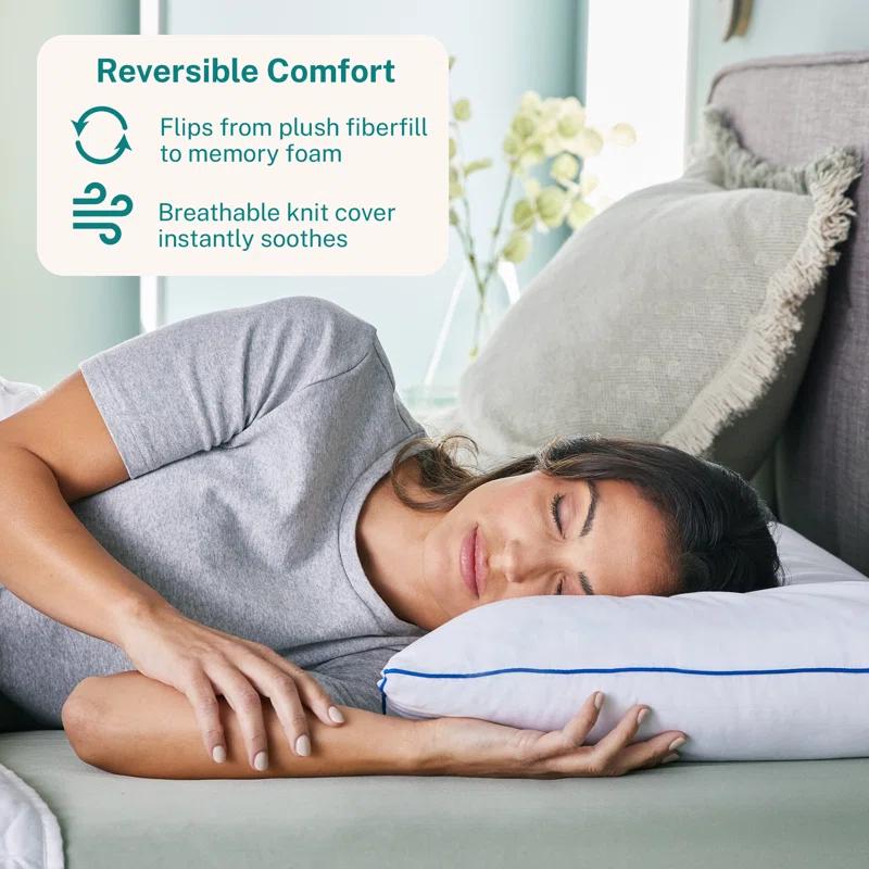 Sleep Innovations Gel Memory Foam Medium Pillow