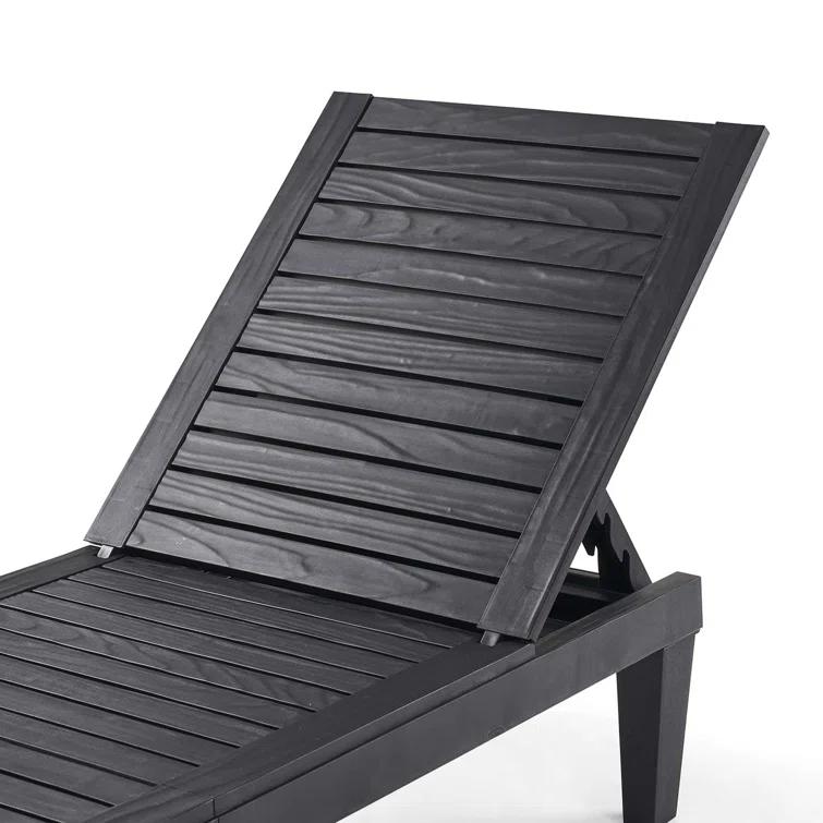 Nestl Nestl Waterproof, Lightweight, and Adjustable Outdoor Polyresin Chaise Lounge Chair Set (Set of 2)
