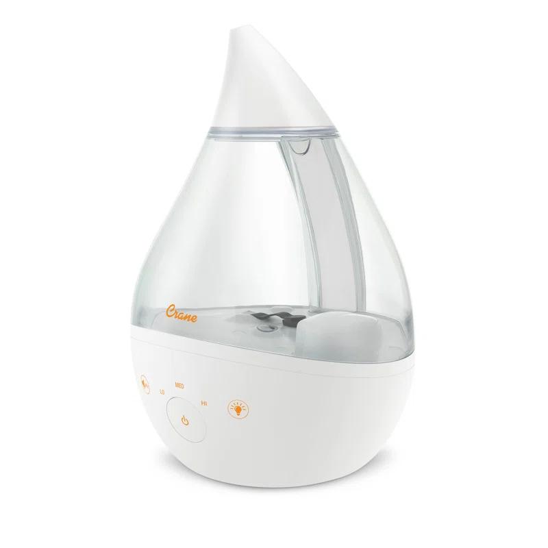 Crane USA Drop 2.0 , 4-in-1 Cool-Mist Humidifier with Aroma Tray & Sound Machine
