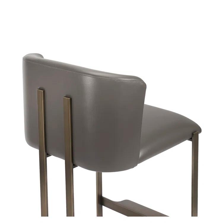 Interlude Banks Upholstered Counter Stool with Metal Frame