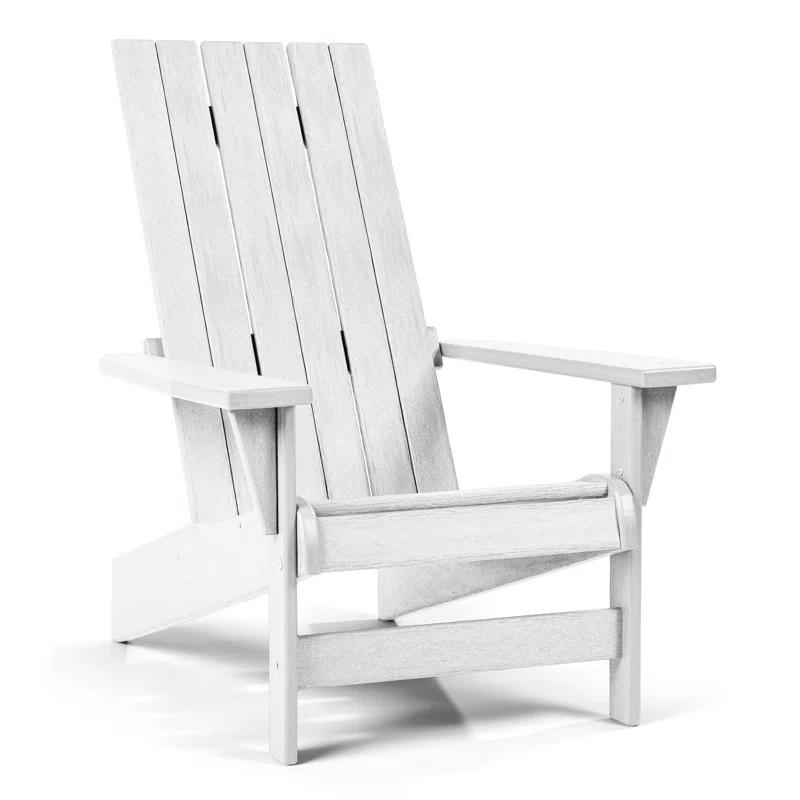 Keter Keter Montauk Adirondack Chair Modern Premium Weatherproof Outdoor Patio Furniture Ideal for Entertaining by the Pool or Backyard Fire Pit