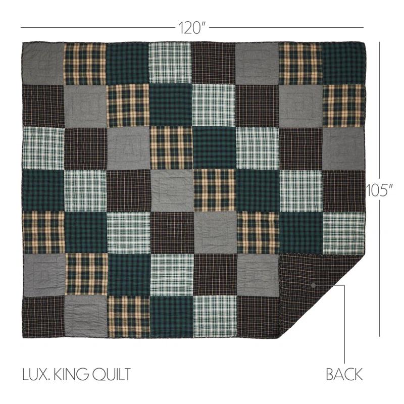 VHC Brands Pine Grove Cotton Plaid Quilt