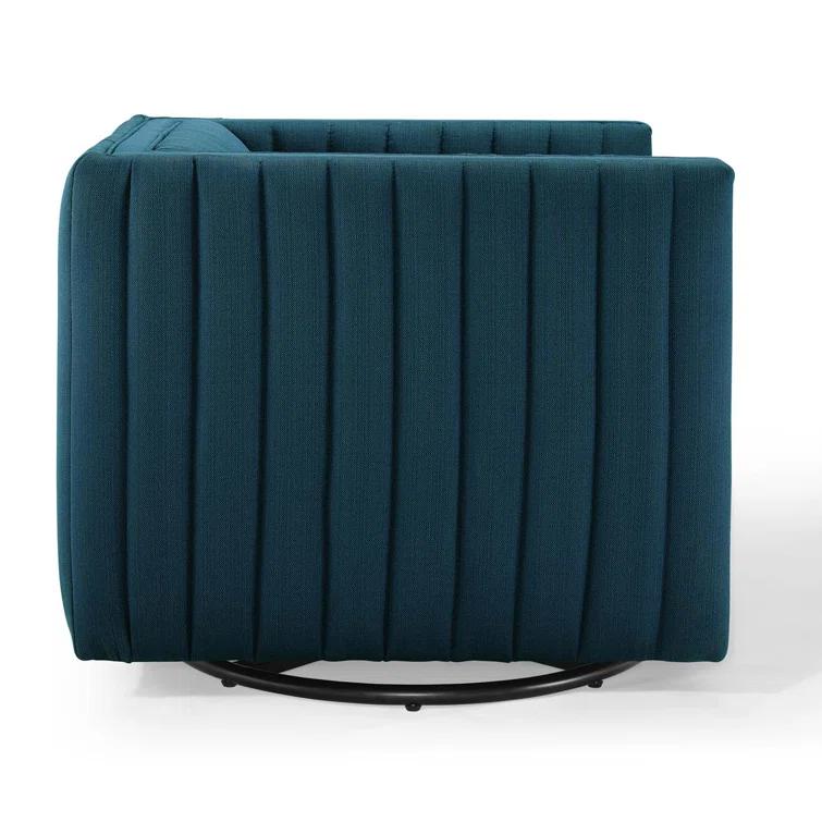 Modway Conjure Channel Tufted Performance Velvet Swivel Armchair