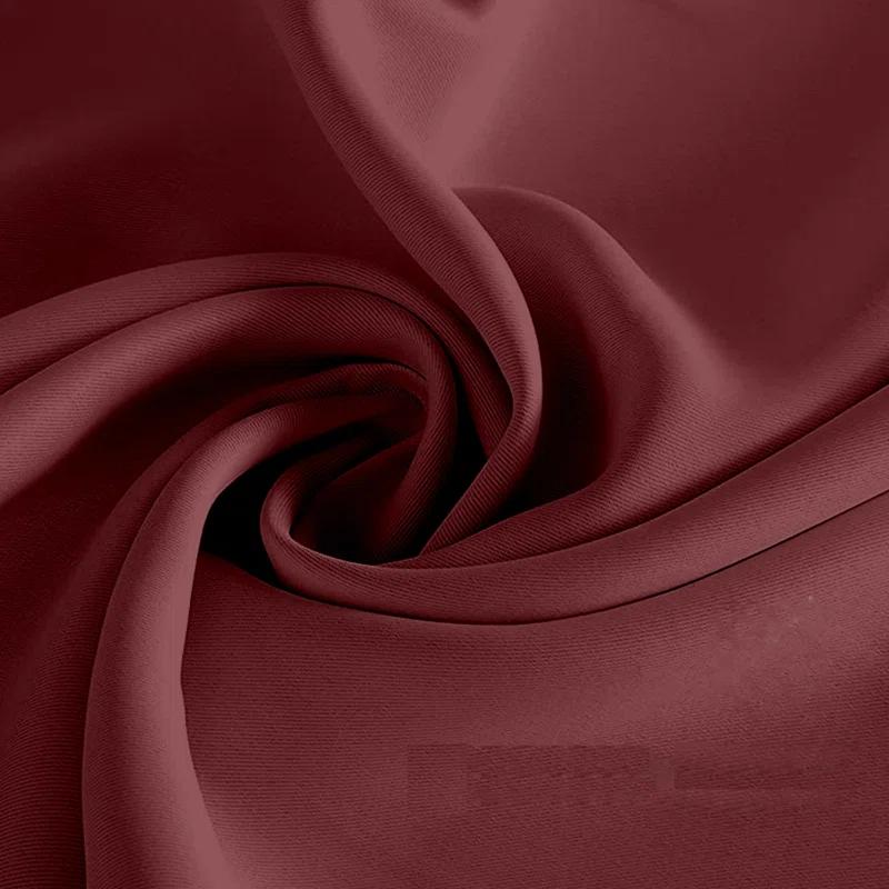 Ample Decor Solid Blackout Thermal Grommet Curtain Panels (Set of 4)