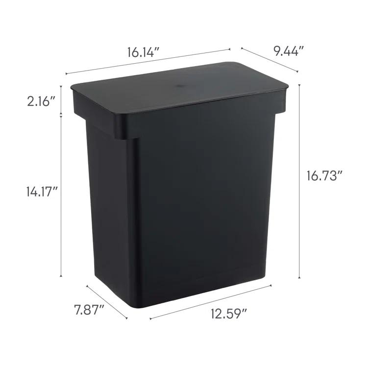 Yamazaki Home Tower 6.6 Manual Lift Trash Can