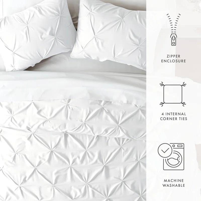 Becky Cameron Pinch Pleat Textured Duvet Cover Set